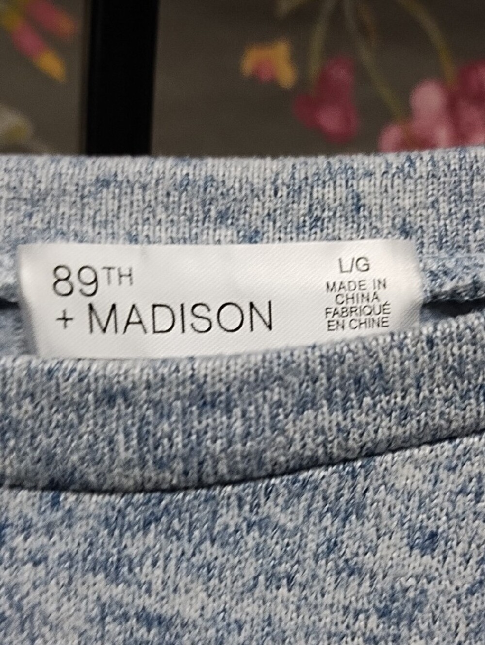 Madison Light Blue Ruffle Lightweight Top - Picture 6 of 7